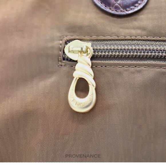 🔴 Balenciaga BB Logo Tote Bag - Tan Brown Croc - Picture 12 of 16